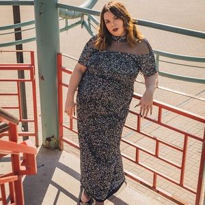 Adrianna Papell Sequin Mesh Dress